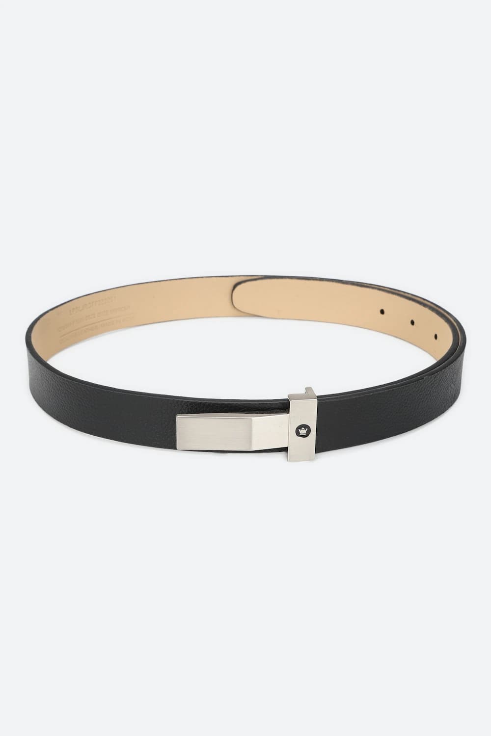 Men Black Solid Genuine Leather Formal Belt | Louisphilippe Men Black Solid Genuine Leather Formal Belt | Louisphilippe