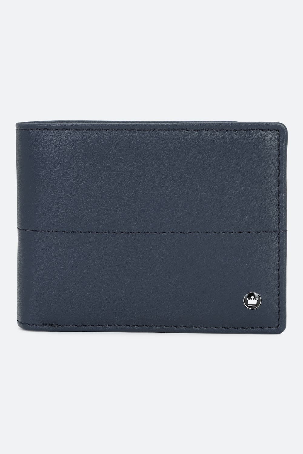 Men Navy Textured Genuine Leather Wallet | Louisphilippe Men Navy Textured Genuine Leather Wallet | Louisphilippe