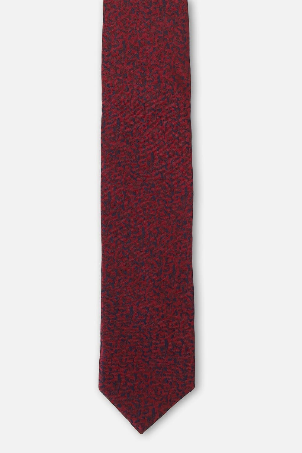 Men Maroon Embroidered Tie | Louisphilippe Men Maroon Embroidered Tie | Louisphilippe