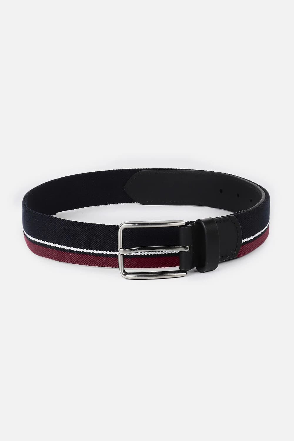 Men Black Print Genuine Leather Belt | Peterengland Men Black Print Genuine Leather Belt | Peterengland