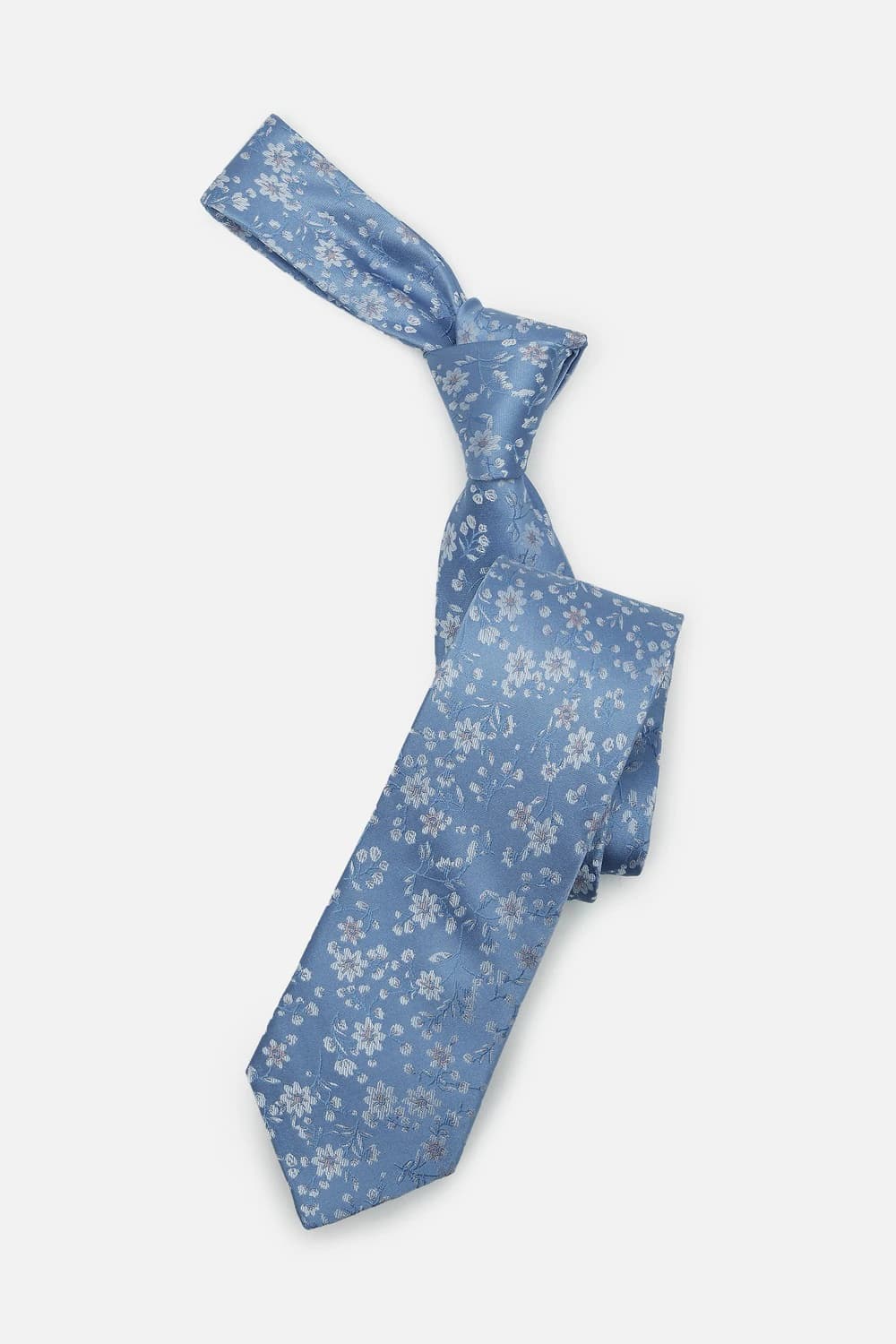 Men Light Blue Embroidered Tie | Peterengland Men Light Blue Embroidered Tie | Peterengland