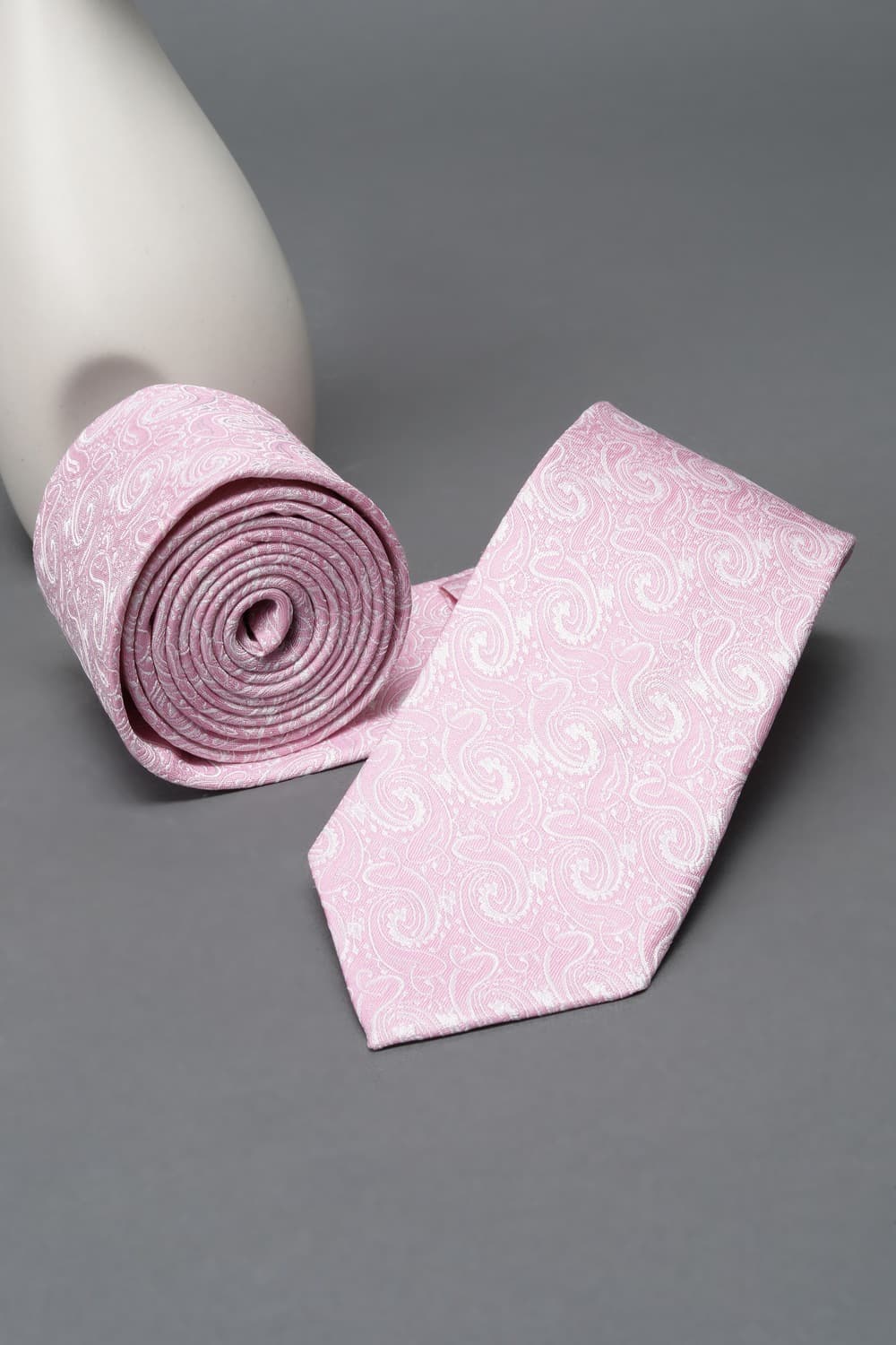 Men Pink Embroidered Tie | Peterengland Men Pink Embroidered Tie | Peterengland