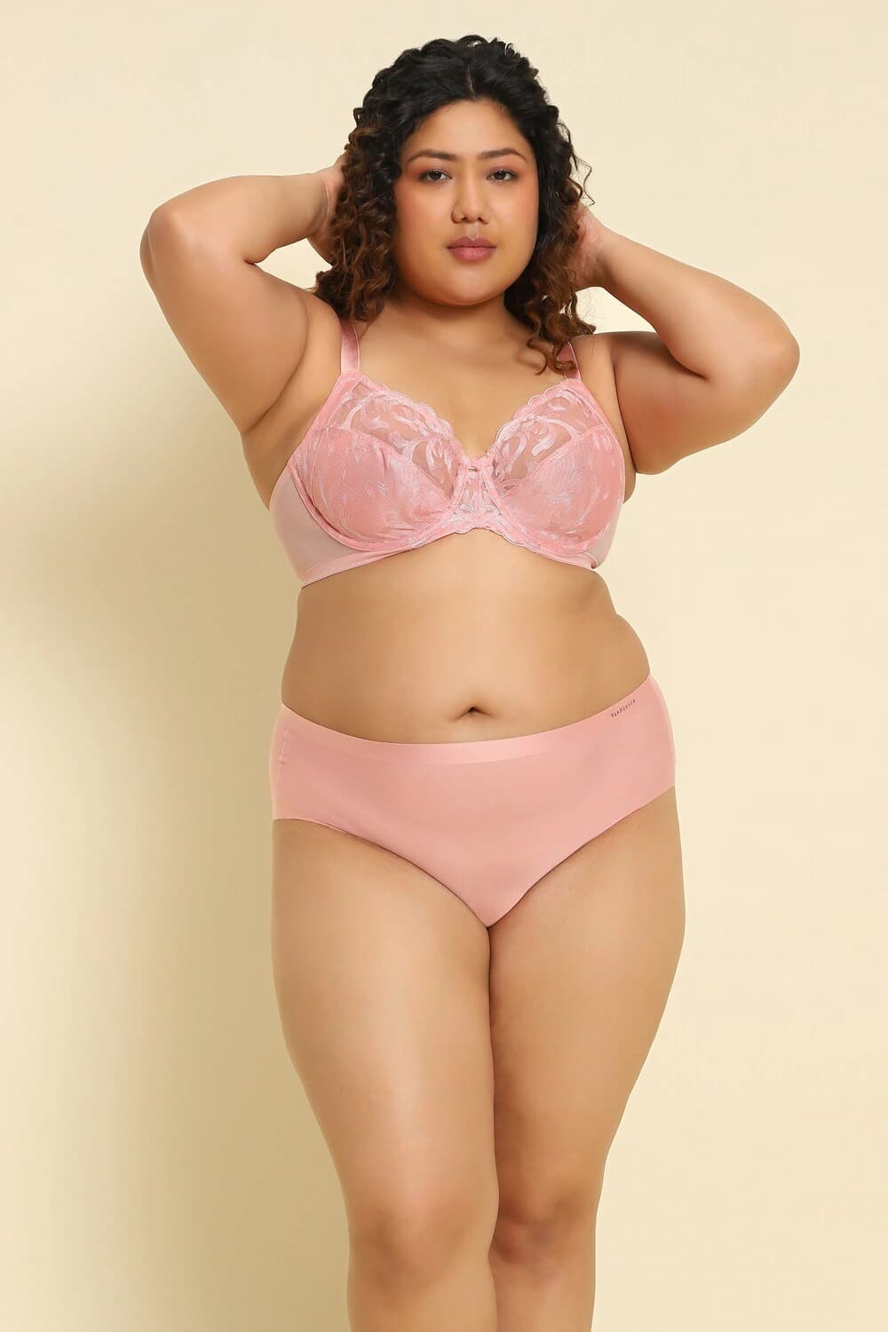 Van Heusen Women Silver Pink Plush Back No Slip Strap Wired Embroidered Mesh Bra | Vanheusenindia Van Heusen Women Silver Pink Plush Back No Slip Strap Wired Embroidered Mesh Bra | Vanheusenindia