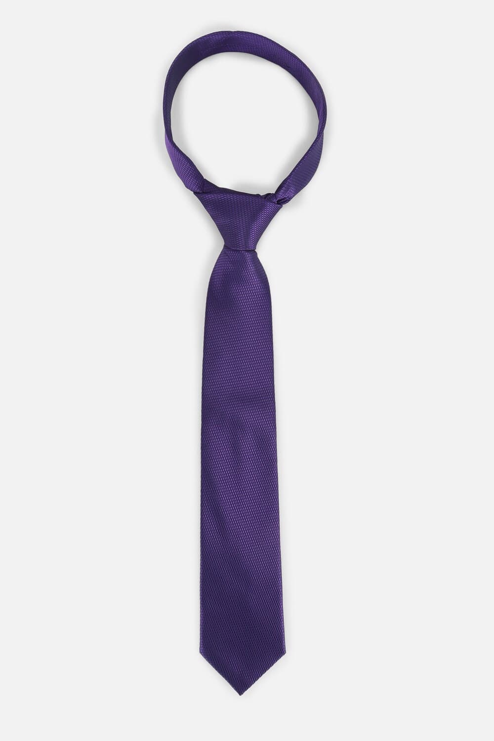 Men Purple Embroidered Formal Tie | Vanheusenindia Men Purple Embroidered Formal Tie | Vanheusenindia