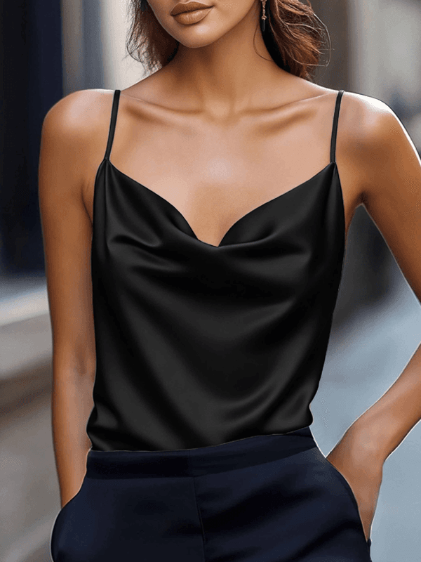 Satin Droop Neck Camisole Satin Droop Neck Camisole