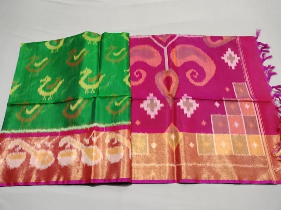 Green Ikkat Party Wear Cotton Silk Saree - JRS Handlooms | Jrshandlooms Green Ikkat Party Wear Cotton Silk Saree - JRS Handlooms | Jrshandlooms