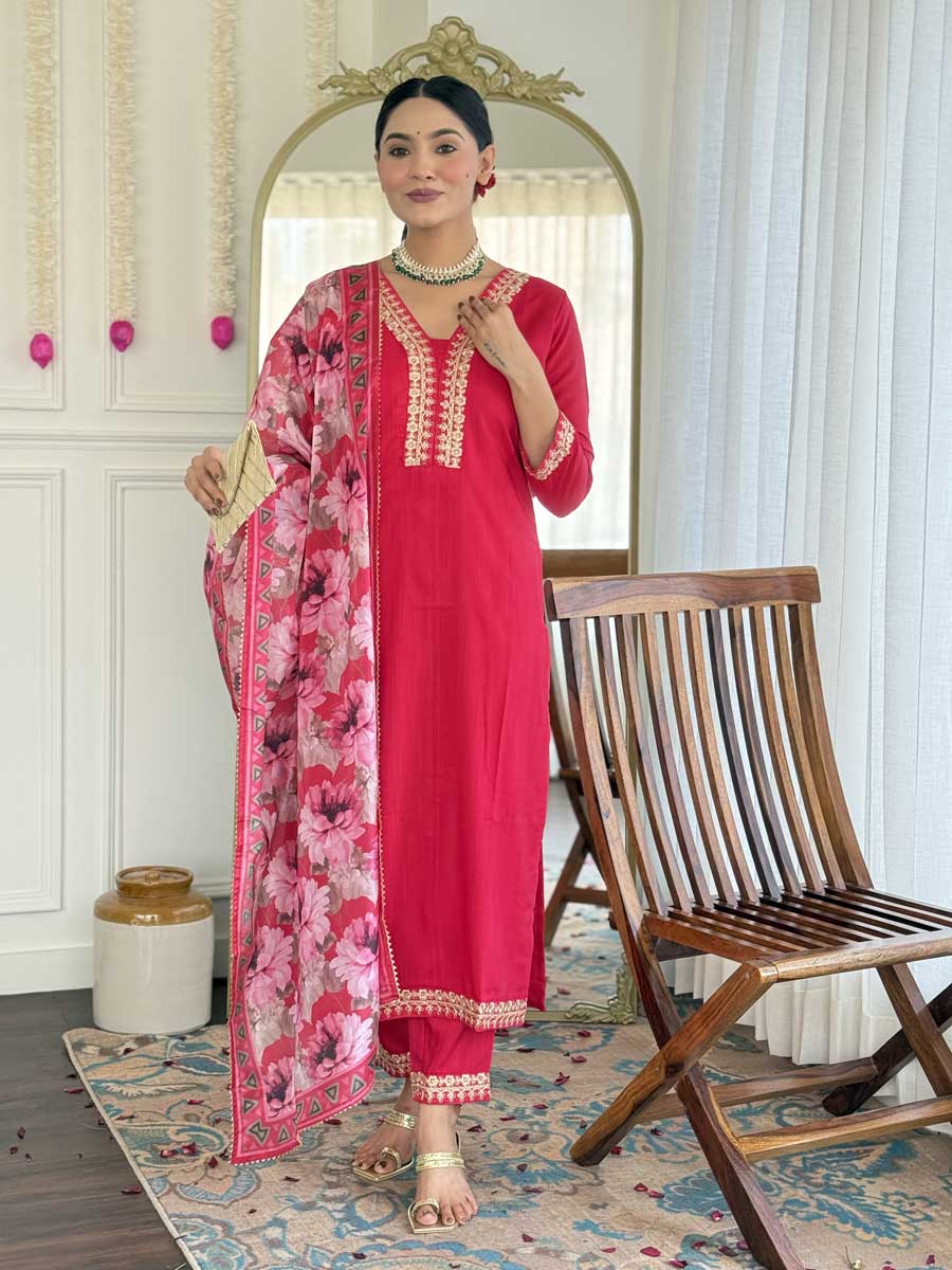 Pink Color Readymade Salwar Suit - Manglam Dress | Mangalam Designer Pink Color Readymade Salwar Suit - Manglam Dress | Mangalam Designer