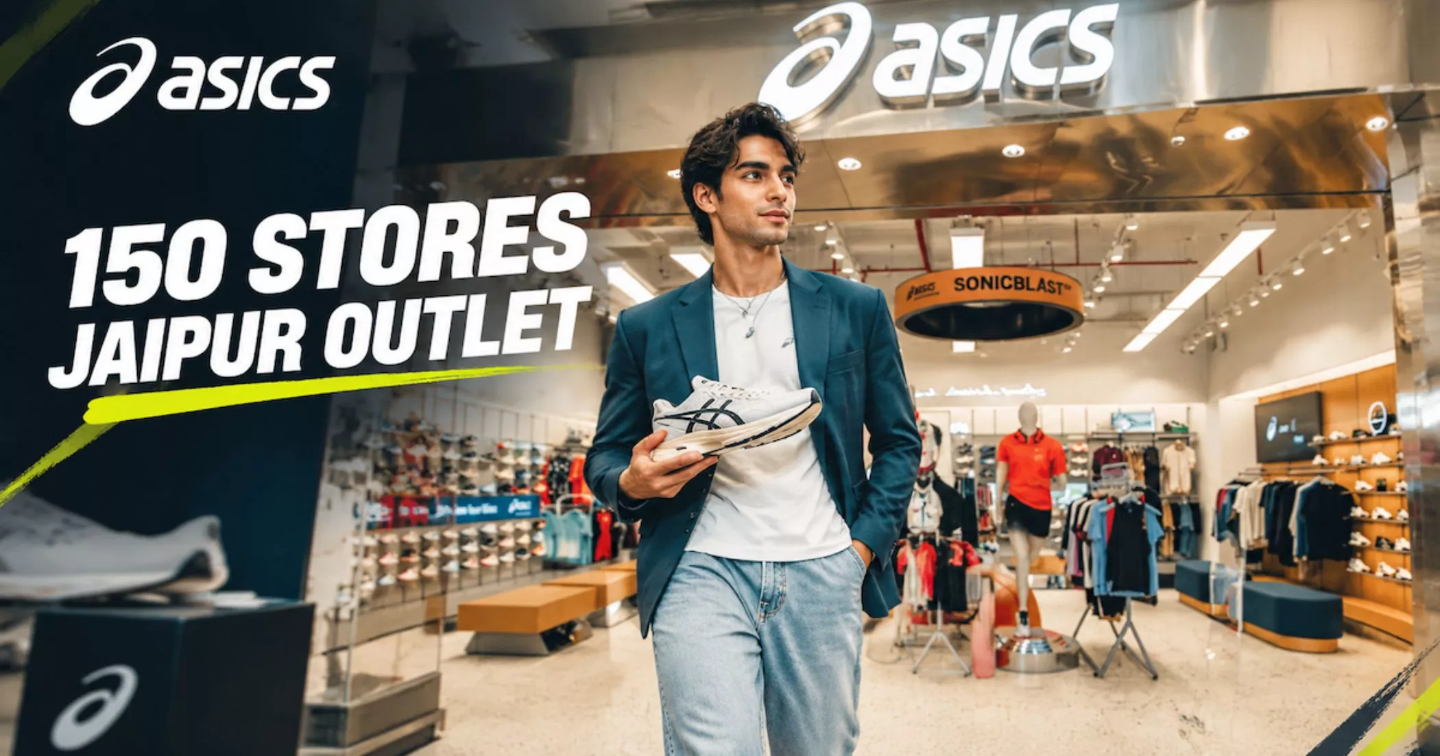ASICS Completes 150 Stores with New Jaipur Outlet ASICS Completes 150 Stores with New Jaipur Outlet