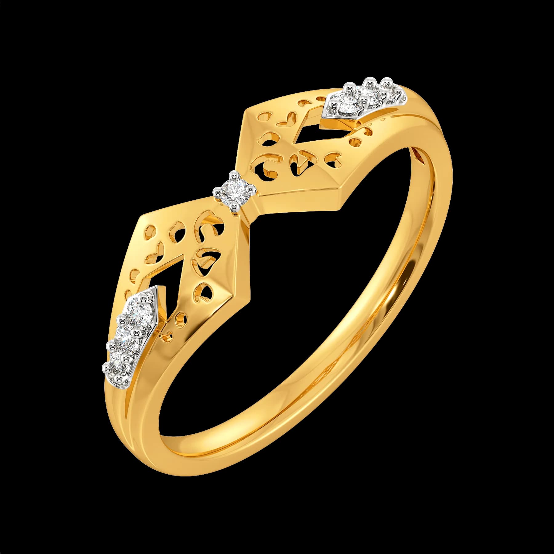Wild Notch Diamond Rings | Melorra Wild Notch Diamond Rings | Melorra