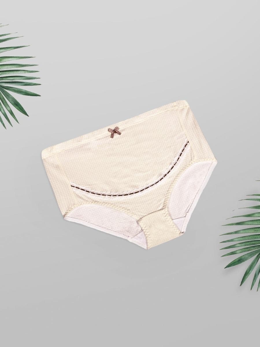 Shyle Ivory Skin Lace High Waist Maternity Hipster Panty Shyle Ivory Skin Lace High Waist Maternity Hipster Panty