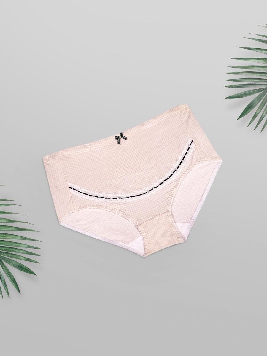 Shyle Powder Skin Lace High Waist Maternity Hipster Panty Shyle Powder Skin Lace High Waist Maternity Hipster Panty