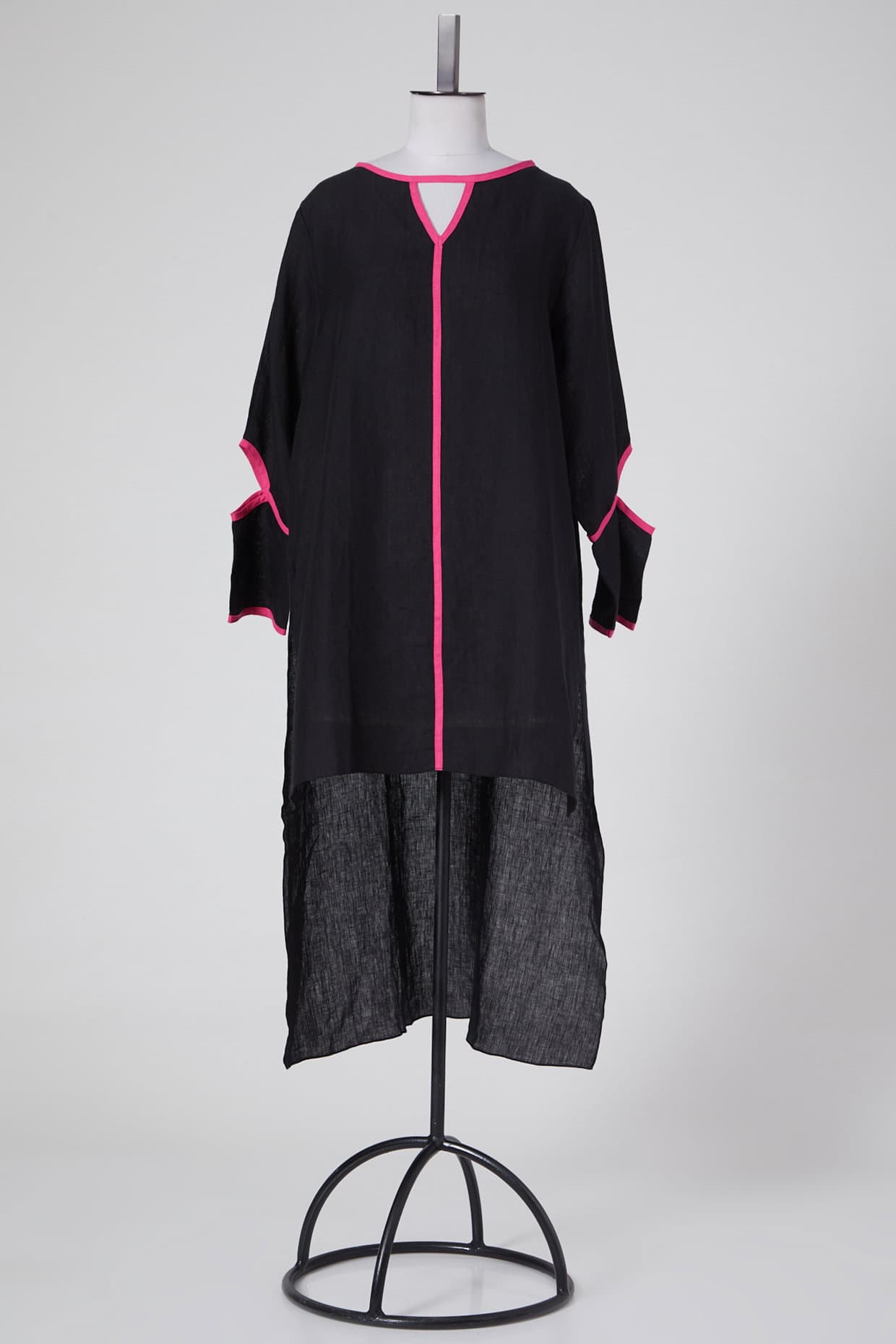 Black & Pink Linen Tunic Black & Pink Linen Tunic
