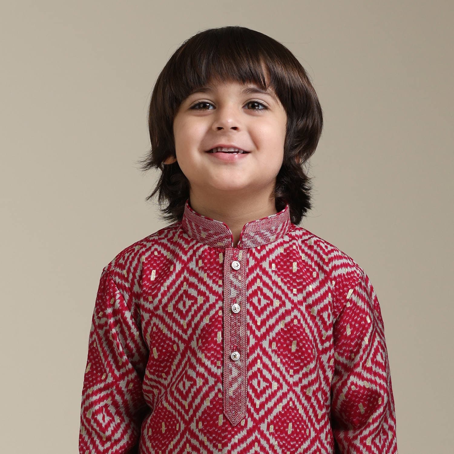 Regal Rani Pink boys Kurta Pajama | Manyavar Regal Rani Pink boys Kurta Pajama | Manyavar