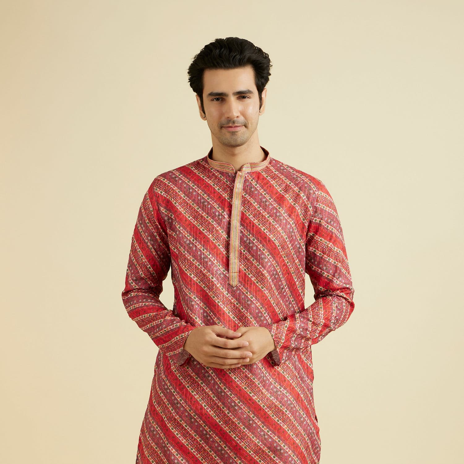 Orange Sunset Splendor Kurta Pajama Orange Sunset Splendor Kurta Pajama