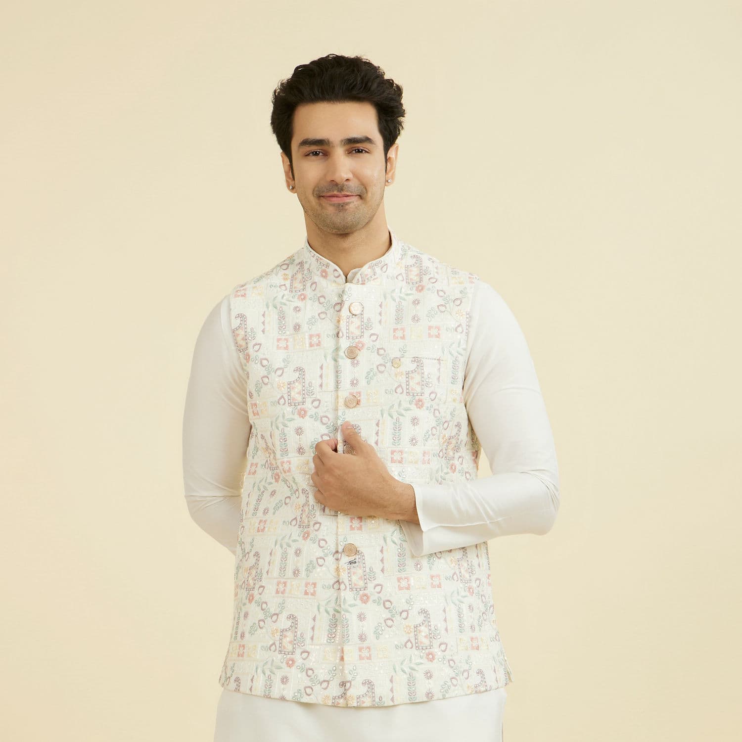 Cream Nehru Jacket Cream Nehru Jacket