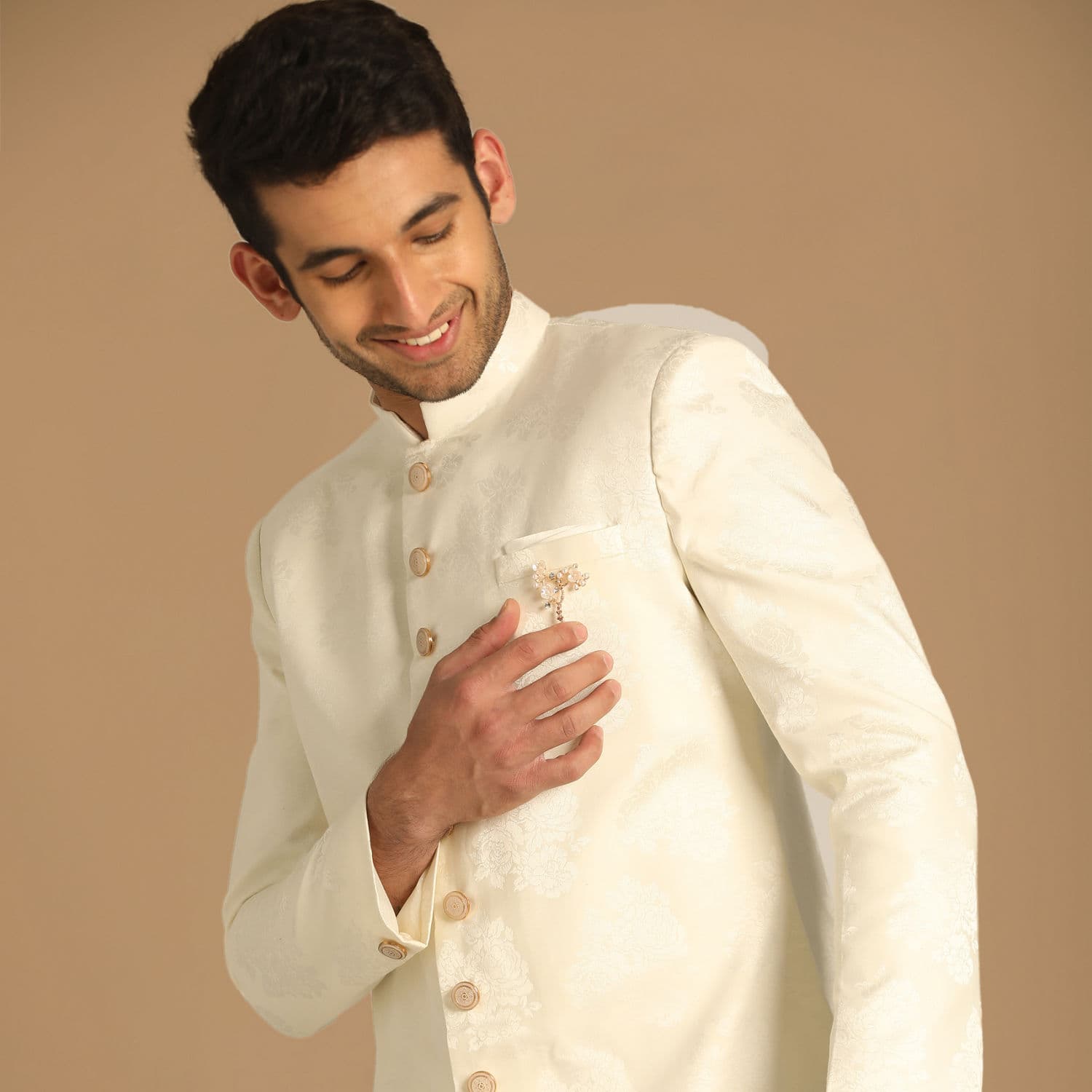 Pristine White Indo Western Pristine White Indo Western