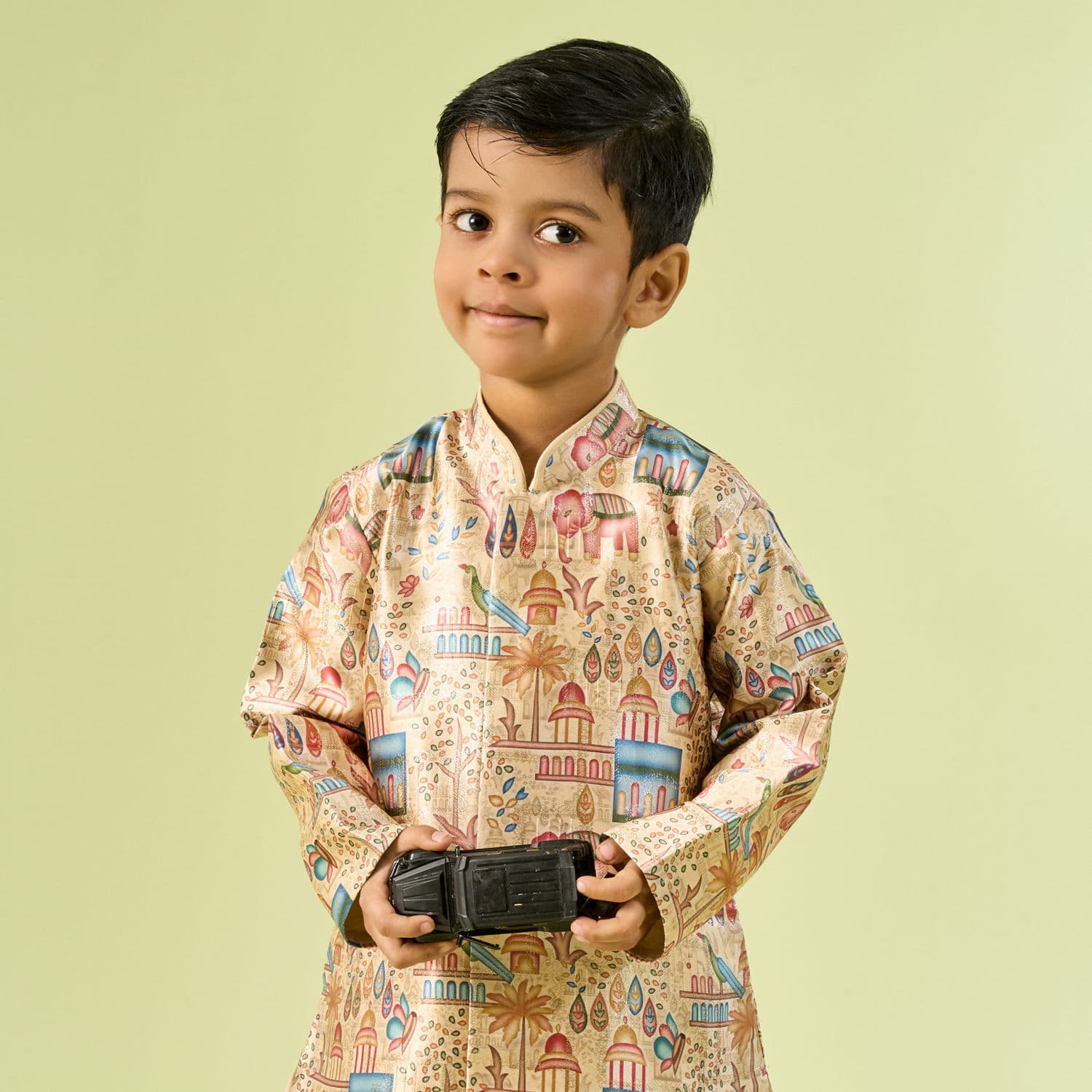 Beige Elegance Boys Kurta Dhoti | Manyavar Beige Elegance Boys Kurta Dhoti | Manyavar