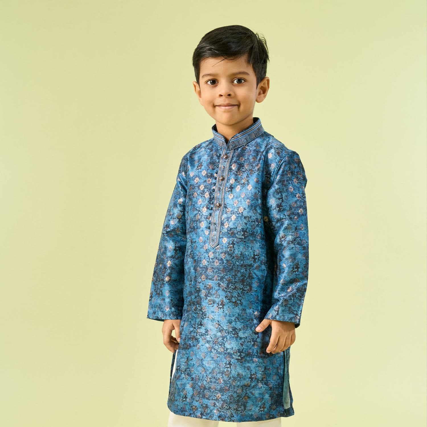Opulent Blue Kurta Pajama Set Opulent Blue Kurta Pajama Set