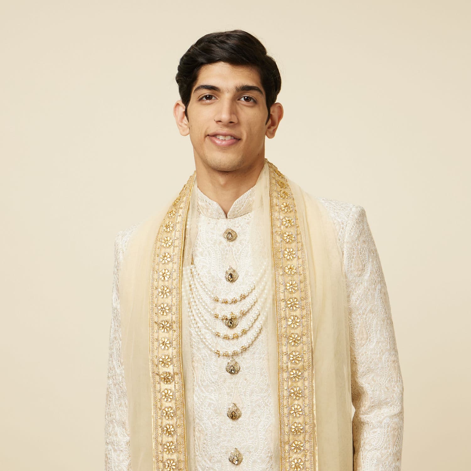 Sober Biscuit Color Sherwani Suit Sober Biscuit Color Sherwani Suit