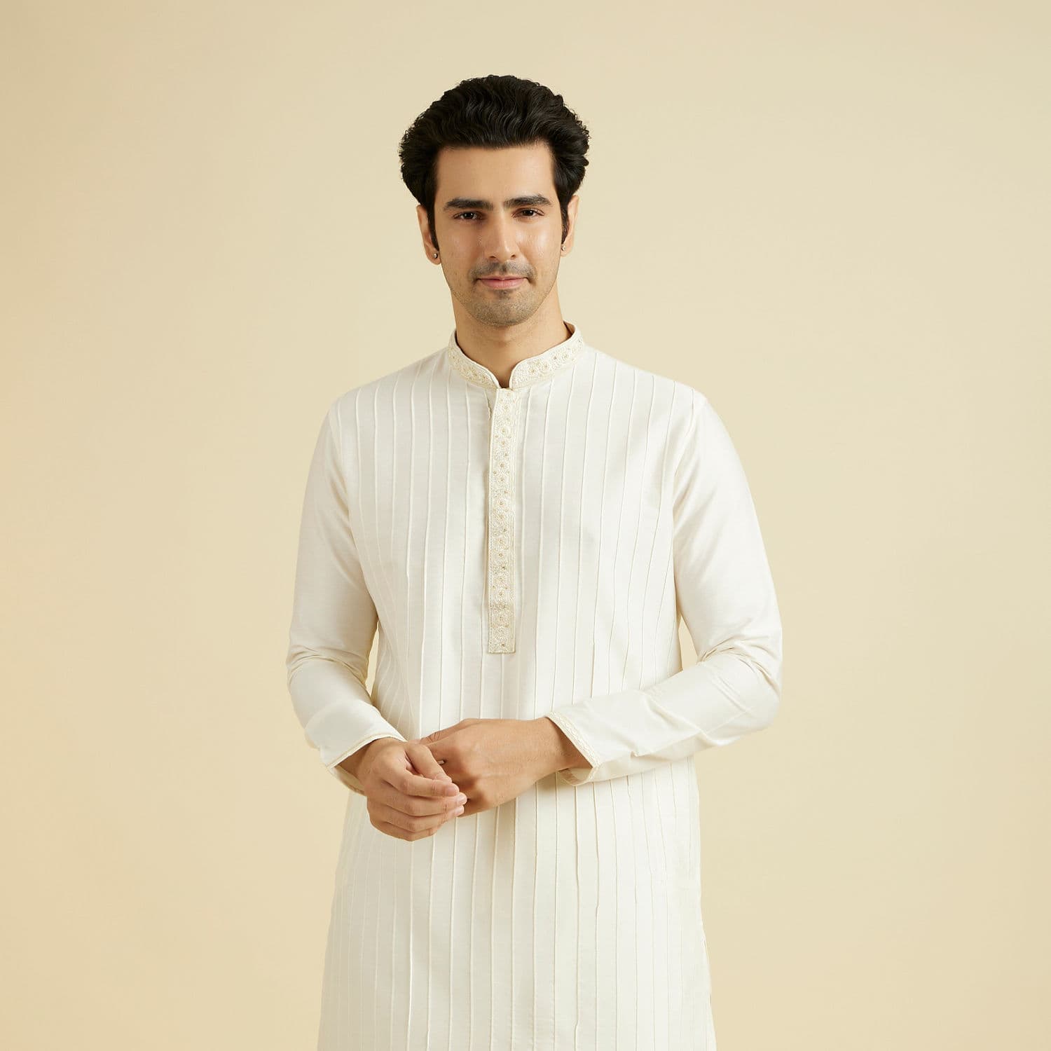 Cream Elegance Kurta Pajama Cream Elegance Kurta Pajama