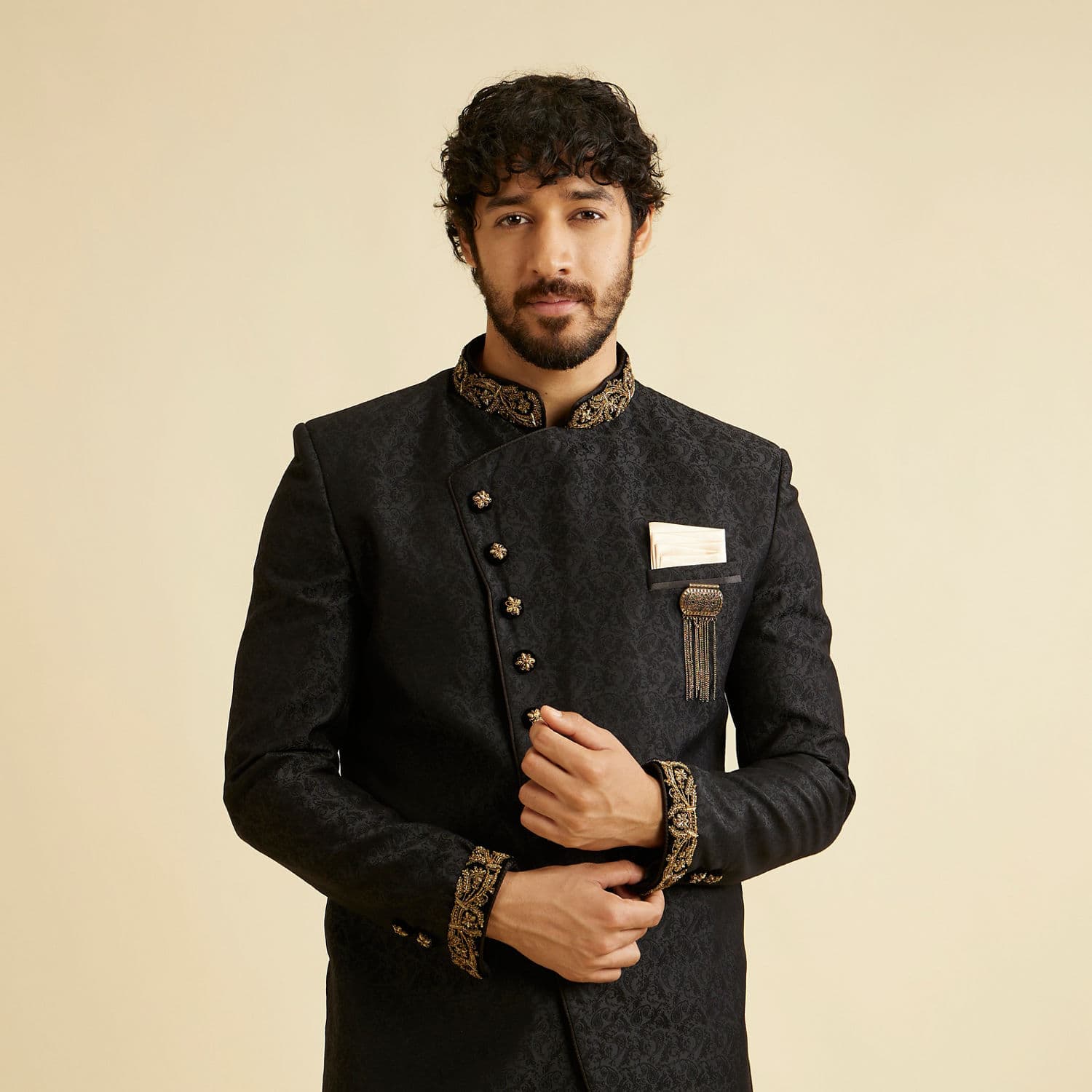 Charismatic Black Indo Western Charismatic Black Indo Western