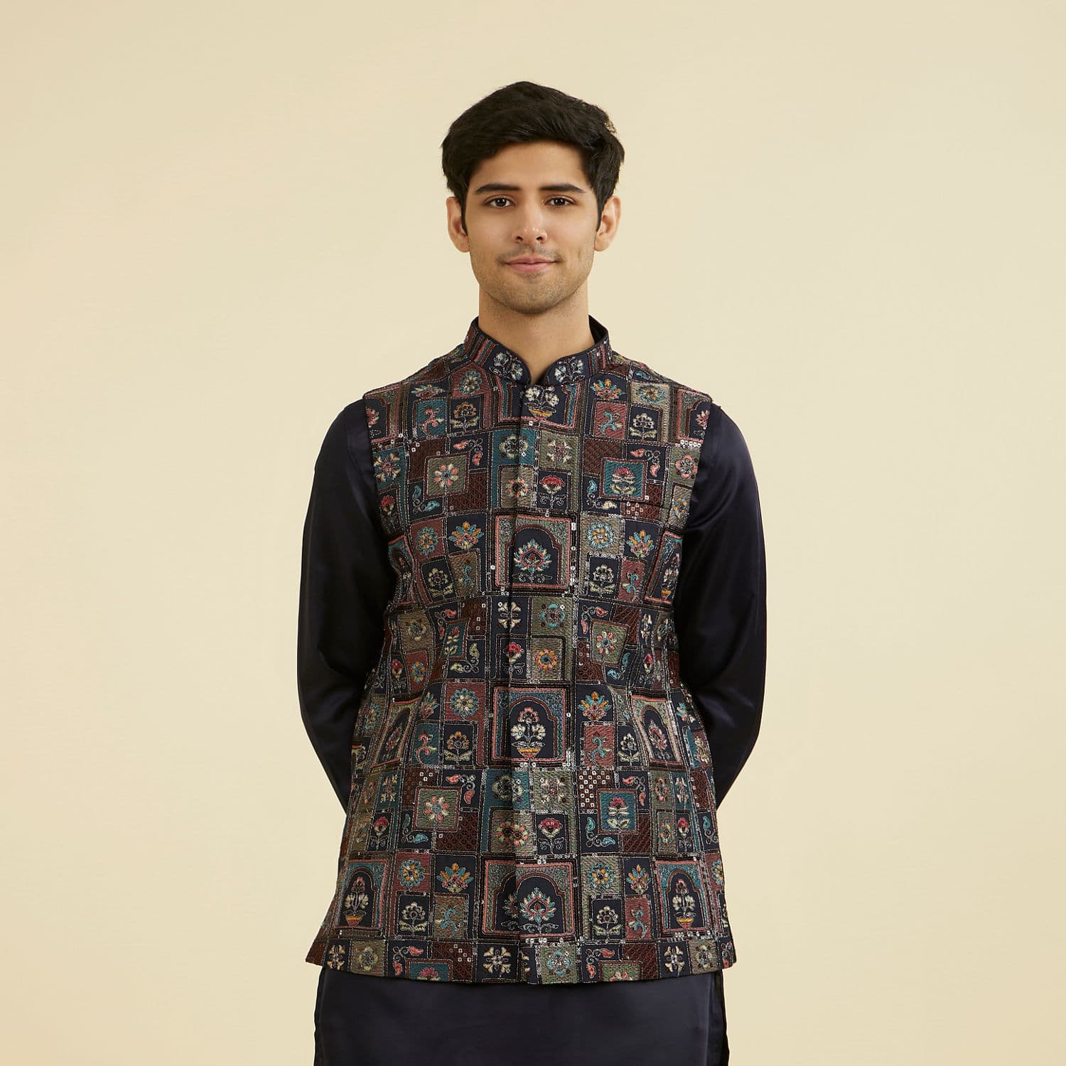 Elegant Blue Nehru Jacket Elegant Blue Nehru Jacket