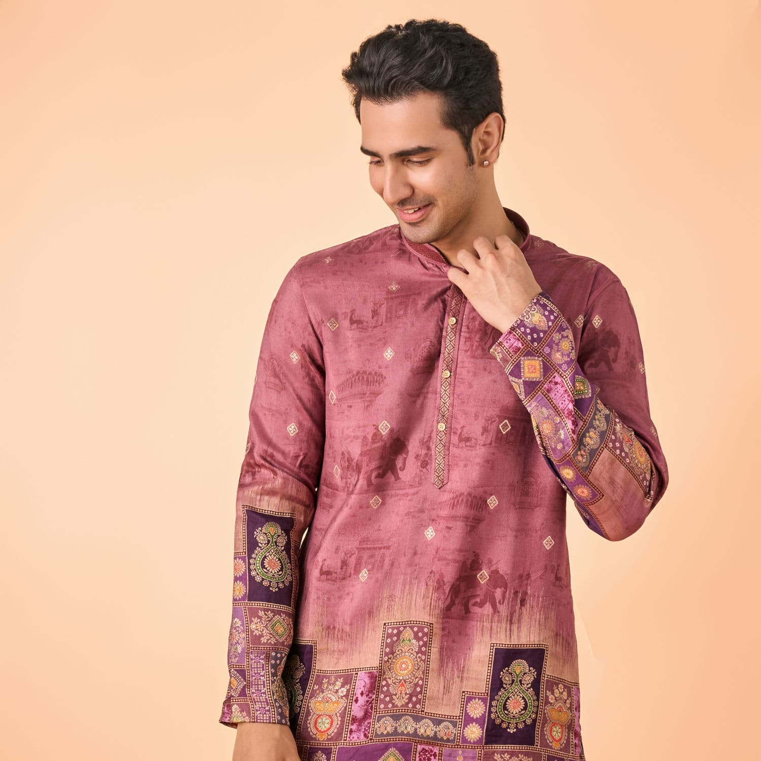 Rust Fiesta Elegance Kurta Patiala Rust Fiesta Elegance Kurta Patiala