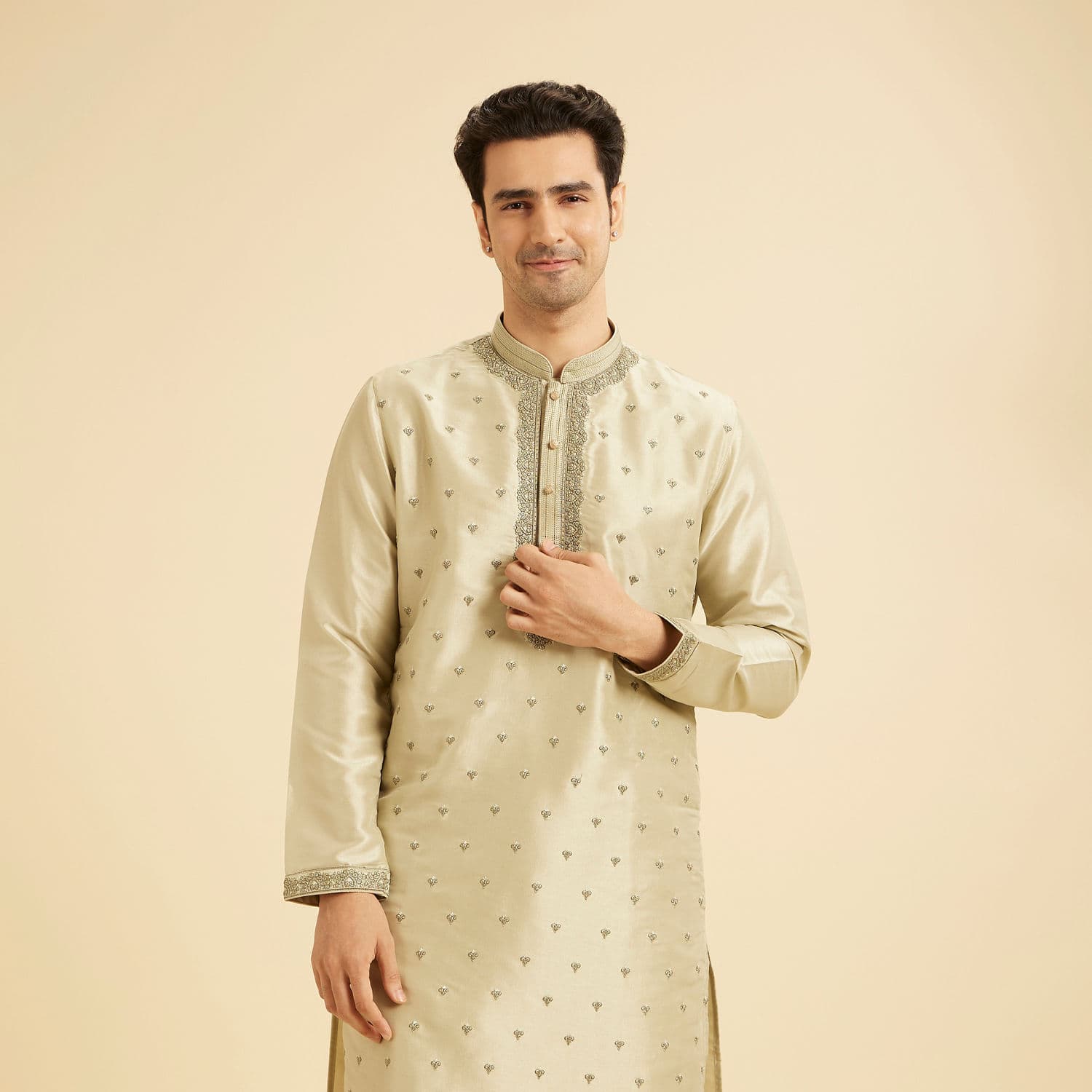 Emerald Elegance Kurta Pajama | Manyavar Emerald Elegance Kurta Pajama | Manyavar