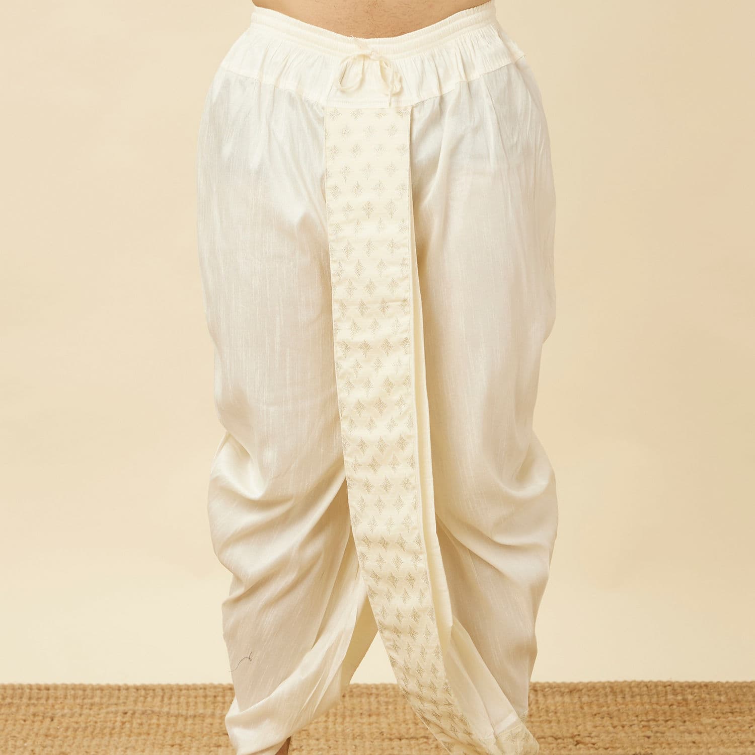 Pristine White Royal Dhoti Pristine White Royal Dhoti