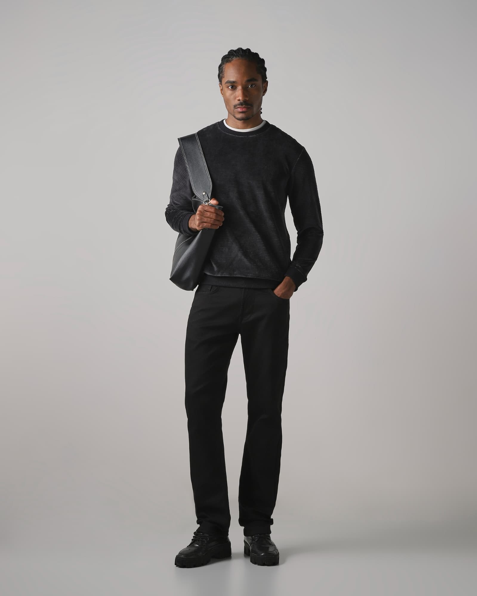 Black Velvet Slim Fit Sweatshirt Black Velvet Slim Fit Sweatshirt