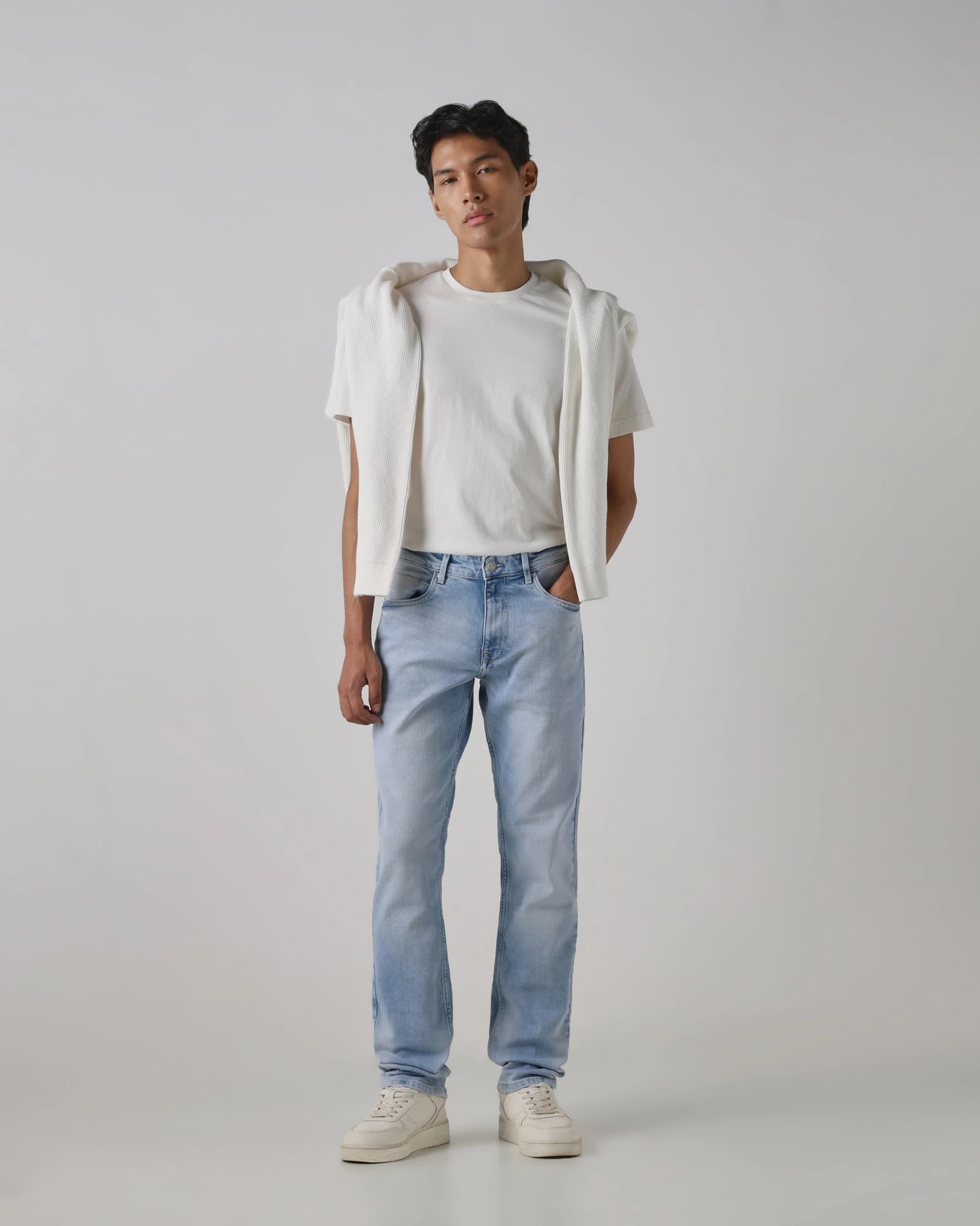 Light Blue Straight Fit Originals Stretch Jeans | Mufti Jeans Light Blue Straight Fit Originals Stretch Jeans | Mufti Jeans