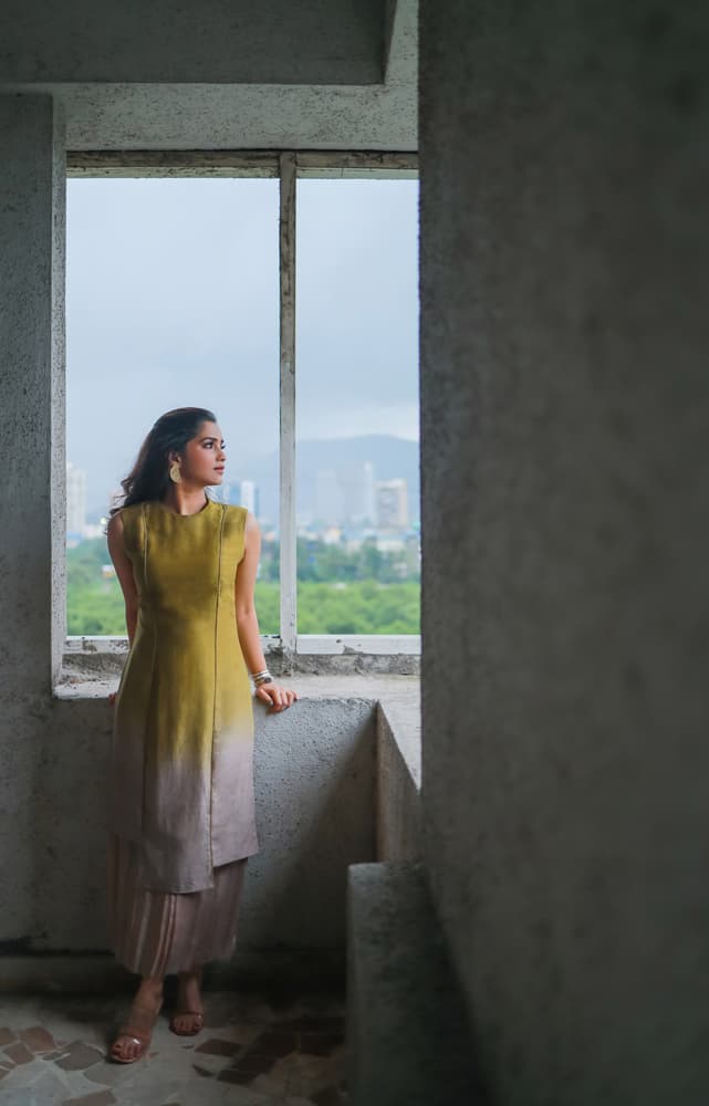 Silk Dress With Organza Detail | Synonym Clothing Silk Dress With Organza Detail | Synonym Clothing