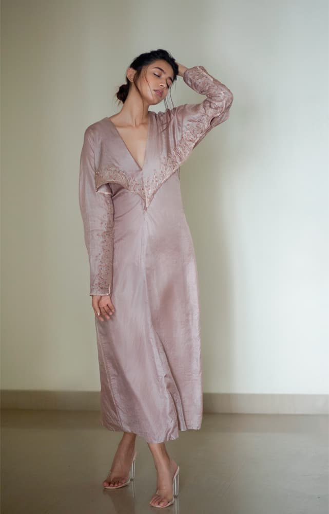 Silk Detailed Embroidered Dress | Synonym Clothing Silk Detailed Embroidered Dress | Synonym Clothing