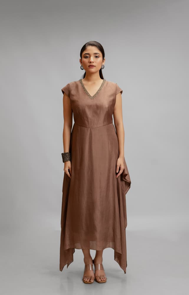 Silk Hand Embroidered Dress | Synonym Clothing Silk Hand Embroidered Dress | Synonym Clothing