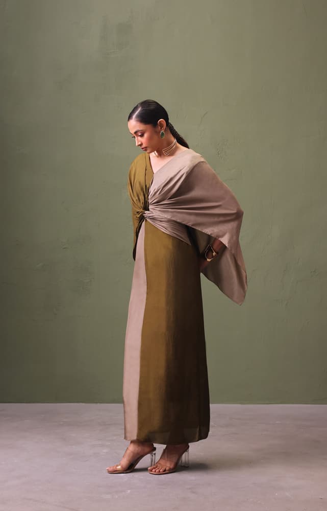 Silk Colour Block Dress | Synonym Clothing Silk Colour Block Dress | Synonym Clothing