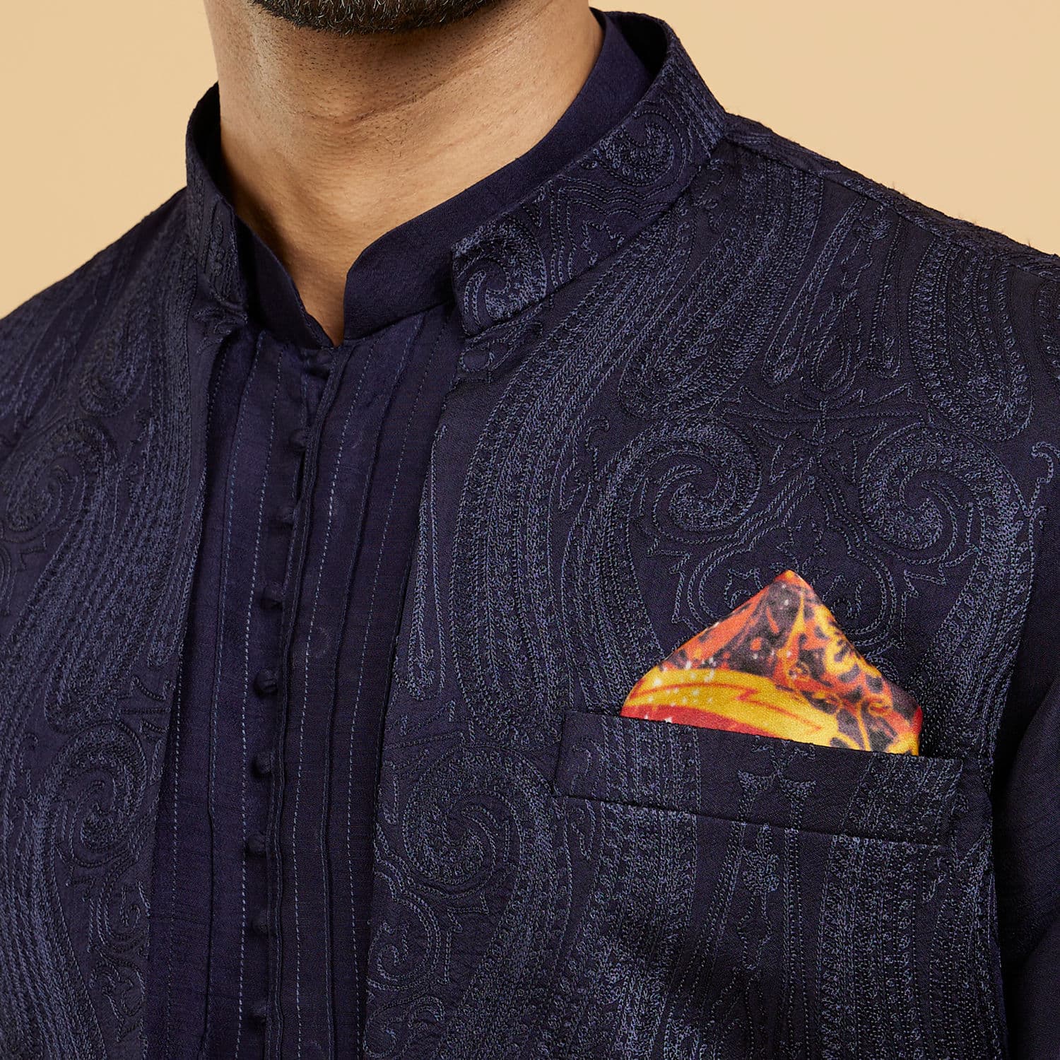 Sleek Black Satin Pocket Square | Twamev Sleek Black Satin Pocket Square | Twamev