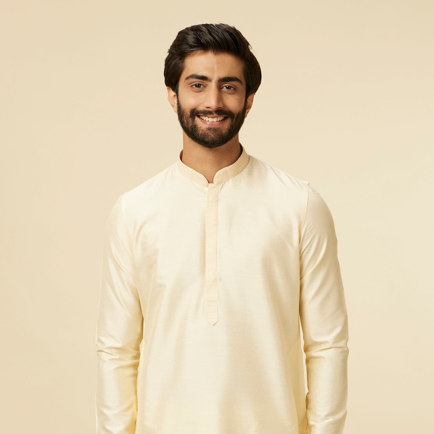 Sand Beige Classic Kurta | Twamev Sand Beige Classic Kurta | Twamev